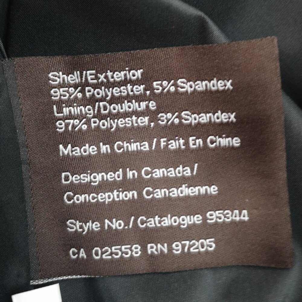 NWT Danier Ladies Size 8 Blue Combo Lined A-Line Midi Length Skirt - Picture 8 of 11